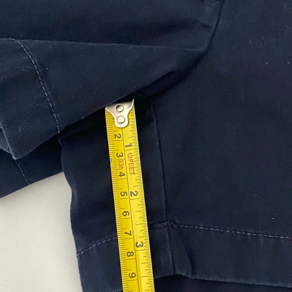 J CREW Chino Shorts Navy Blue‎ Sz 8 Preppy Classic Nautical